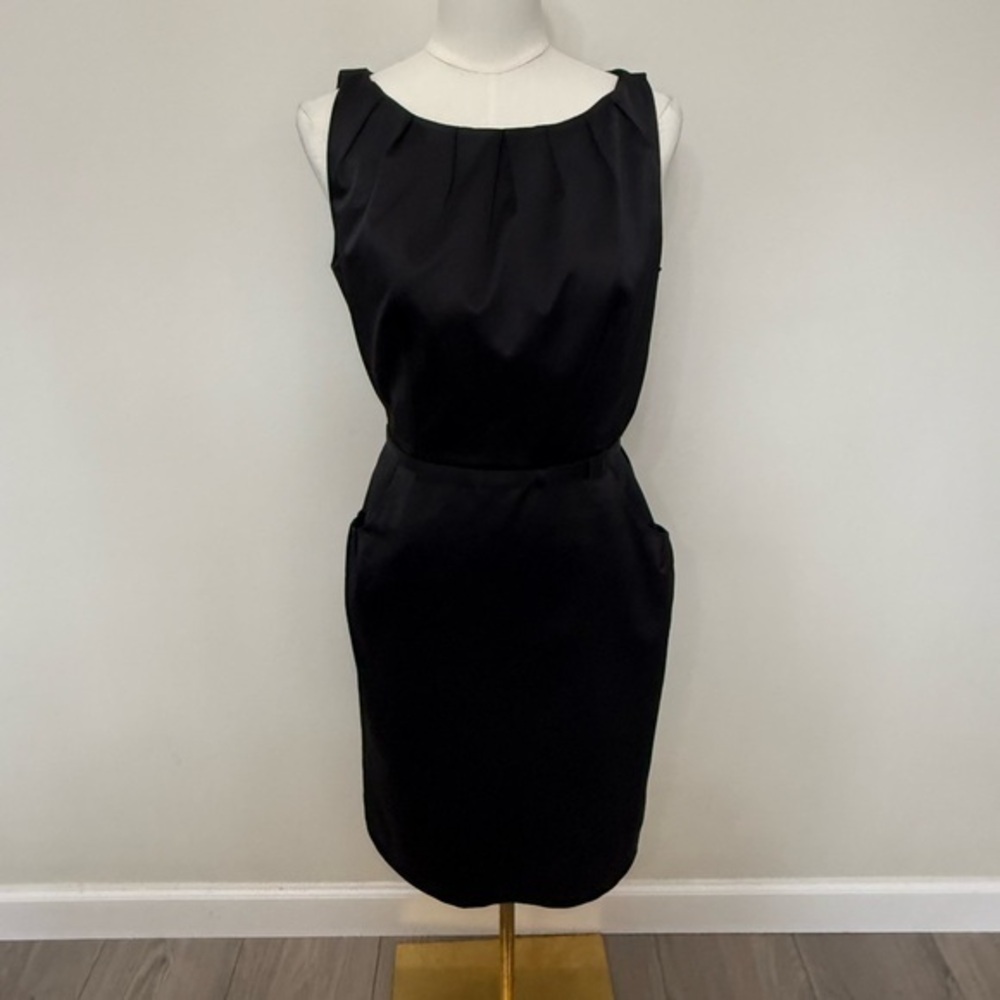 Nine West Black Satin Mini Dress